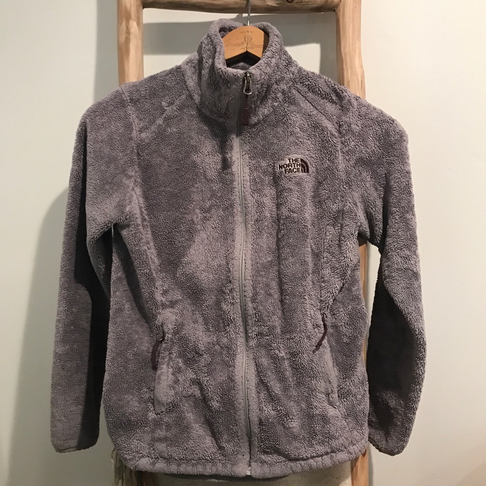 The North Face Grey Osito High Pile Fleece Jacket Zip Front XS - Picture 8 of 12